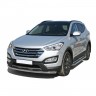 Защита переднего бампера «Труба» (d63,5) для Hyundai Santa Fe (2012-2016)(Окрашенное) купить недорого с доставкой в Донецк