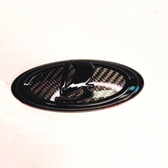 Шильдик ладья Чёрный глянец с карбоновым основанием от Лады Гранта спорт