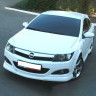 Накладка (юбка) переднего бампера "GT" для Opel Astra H (3D, 5D) купить недорого с доставкой в Донецк